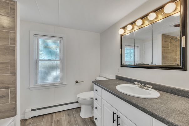 Bathroom, Interior, Wood Texture Flooring
