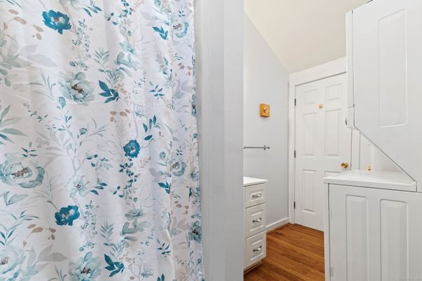 Interior, Washer, Wood Texture Flooring