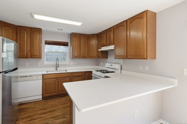Interior, Kitchen, Wood Texture Flooring
