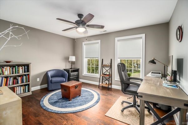 Home Office, Interior, Wood Texture Flooring
