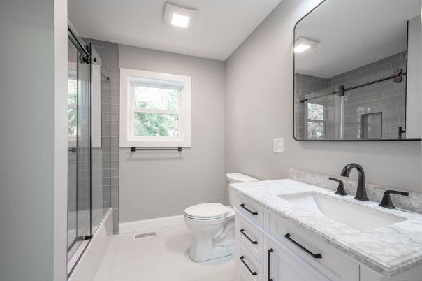Bathroom, Glass Shower, Interior
