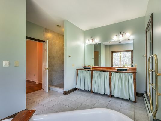 Bathroom, Interior, Wood Texture Flooring