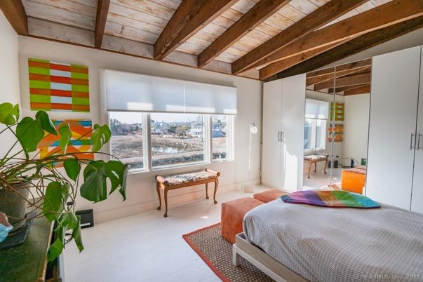 Bedroom, Interior, Water, Wooden Beams, Wooden Ceilings