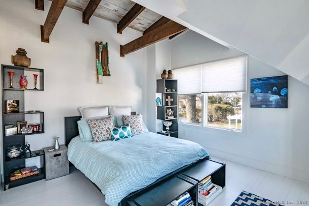 Bedroom, Interior, Wooden Beams, Wooden Ceilings