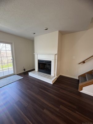 Empty room, Fireplace, Interior, Wood Texture Flooring