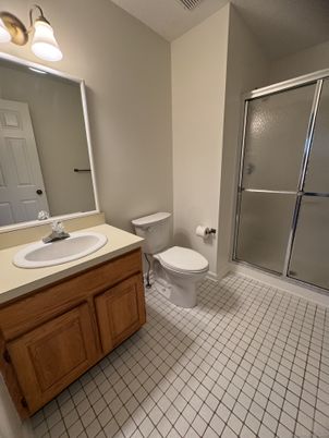 Bathroom, Dual Sink Vanities, Glass Shower, Interior