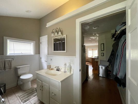 Bathroom, Interior, Wood Texture Flooring