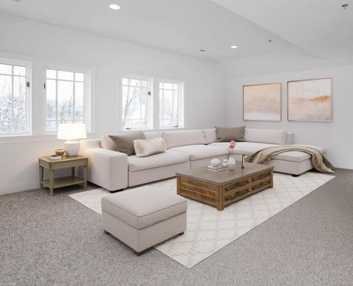 Interior, Living room, Recessed Lighting