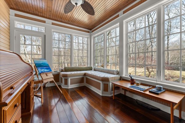 Interior, Sun Room, Wooden Ceilings, Wood Texture Flooring