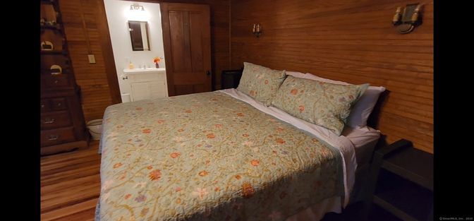Bedroom, Interior, Wood Texture Flooring, Wooden Walls