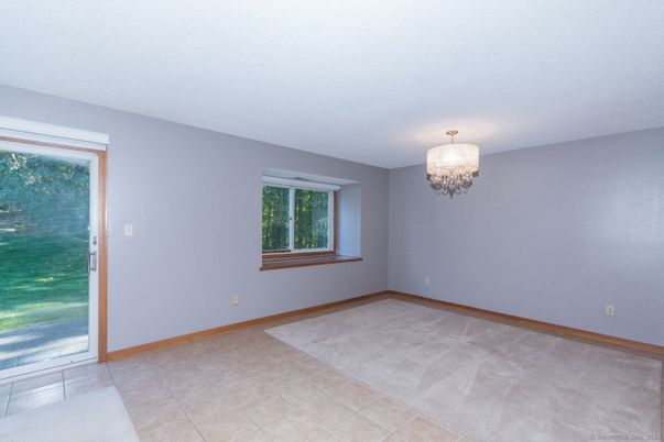 Chandelier, Empty room, Interior