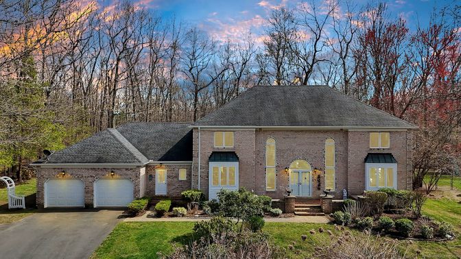 Attached, Exterior, Facade, Brick Facade, French Provincial