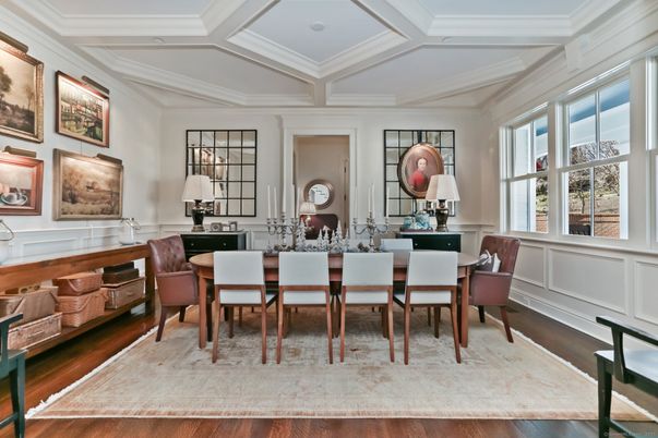 Dining room, Interior, Wood Texture Flooring