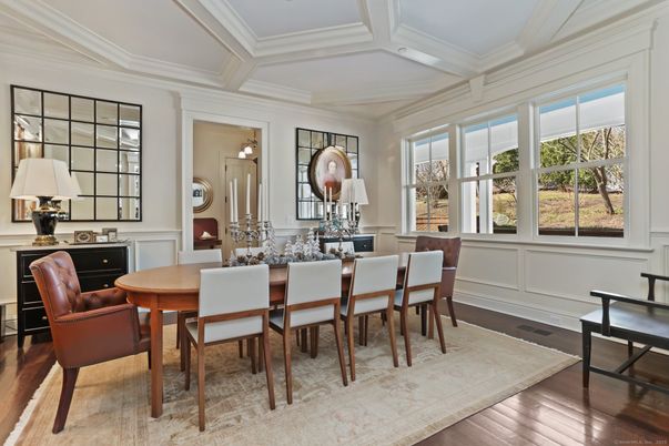 Dining room, Interior, Wood Texture Flooring