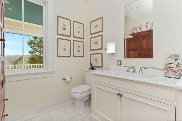 Bathroom, Interior, Marble, Recessed Lighting