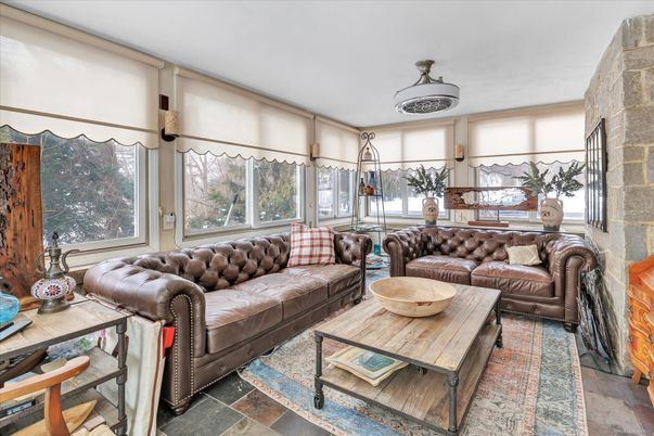 Interior, Living room, Stone Walls