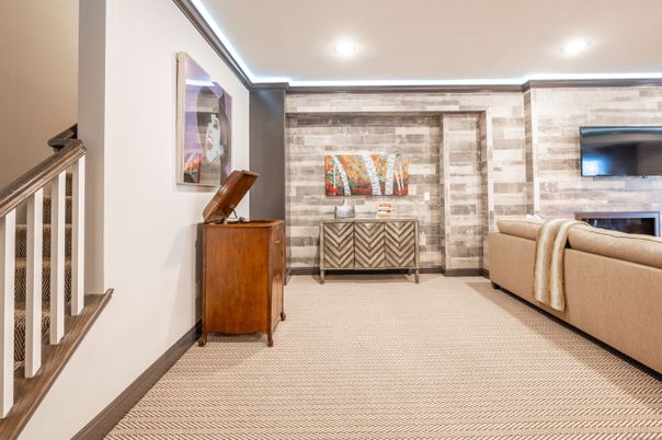 Interior, Living room, Recessed Lighting
