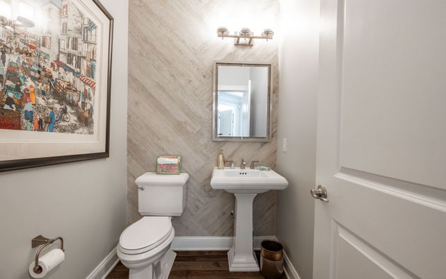 Bathroom, Interior, Wood Texture Flooring