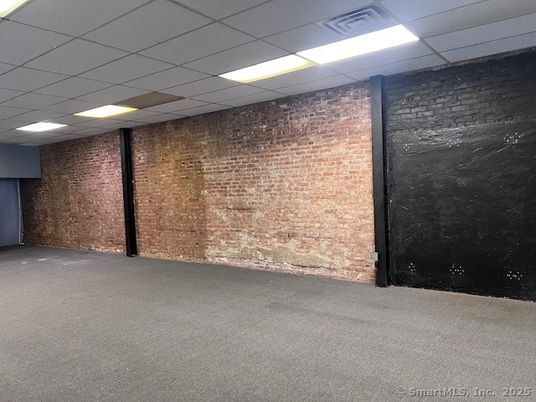 Empty room, Interior, Recessed Lighting, Stone Walls