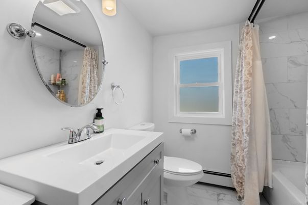 Bathroom, Dual Sink Vanities, Interior, Marble, Marble Walls