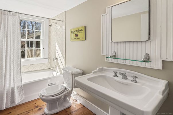 Bathroom, Interior, Wood Texture Flooring