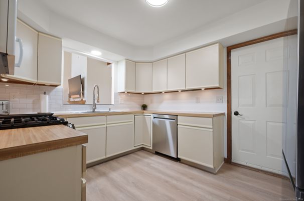 Interior, Kitchen, Wood Texture Flooring