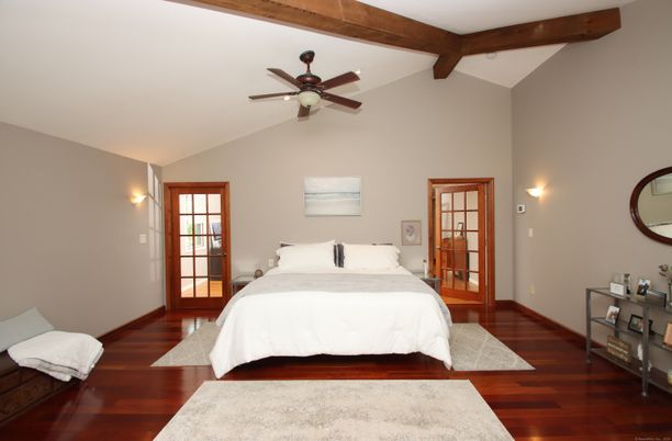 Bedroom, Interior, Wooden Beams, Wood Texture Flooring