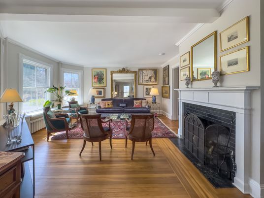 Dining room, Fireplace, Interior, Living room, Piano, Wood Texture Flooring