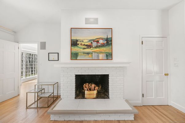 Fireplace, Interior, Wood Texture Flooring