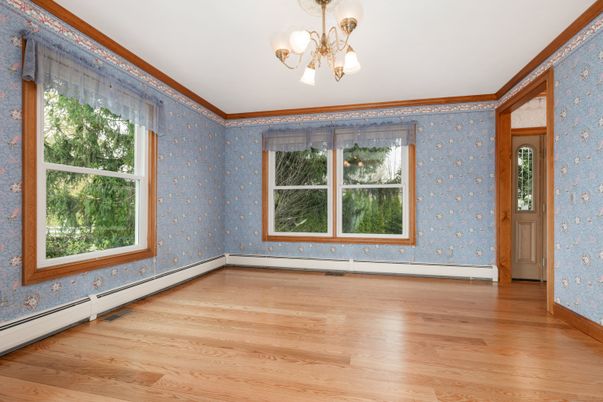 Chandelier, Empty room, Interior, Wood Texture Flooring