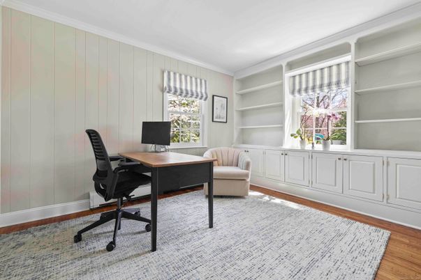 Home Office, Interior, Wood Texture Flooring