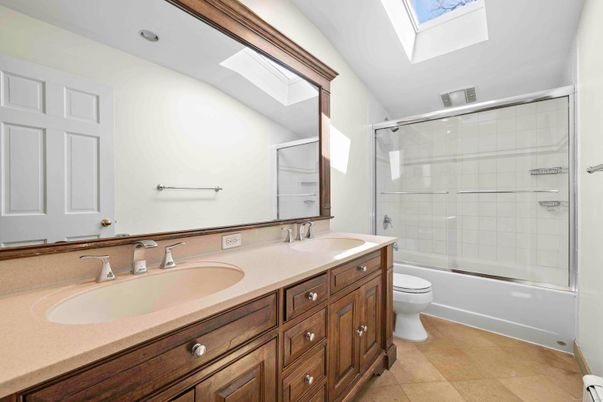 Bathroom, Dual Sink Vanities, Glass Shower, Interior