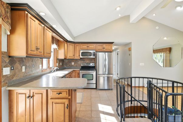 Interior, Kitchen, Recessed Lighting, Stainless Steel Appliances