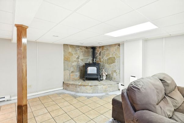 Fireplace, Interior, Stone Walls