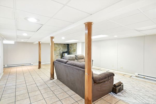 Interior, Recessed Lighting, Stone Walls