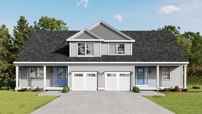 Attached, Exterior, Facade, Cape Cod