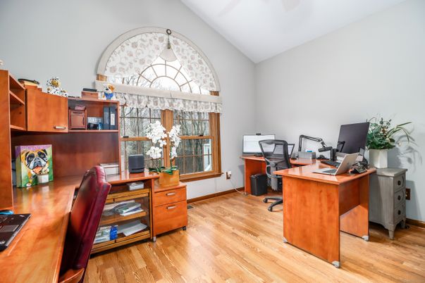 Home Office, Interior, Wood Texture Flooring