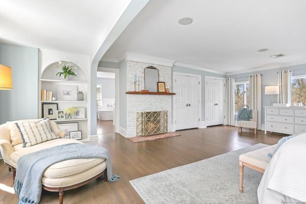 Fireplace, Interior, Wood Texture Flooring