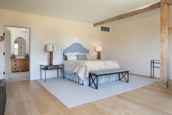Bedroom, Interior, Wooden Beams, Wood Texture Flooring