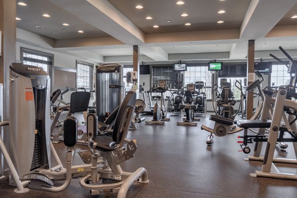 Fitness Equipment, Gym, Interior, Recessed Lighting
