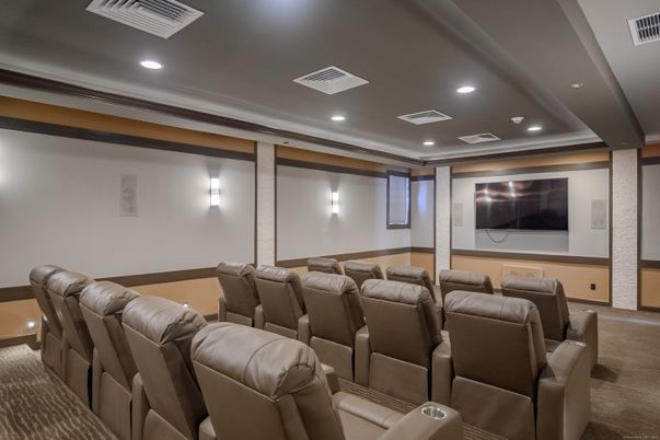 Home Theatre Room, Interior, Projection Screen, Recessed Lighting, Theatre Room