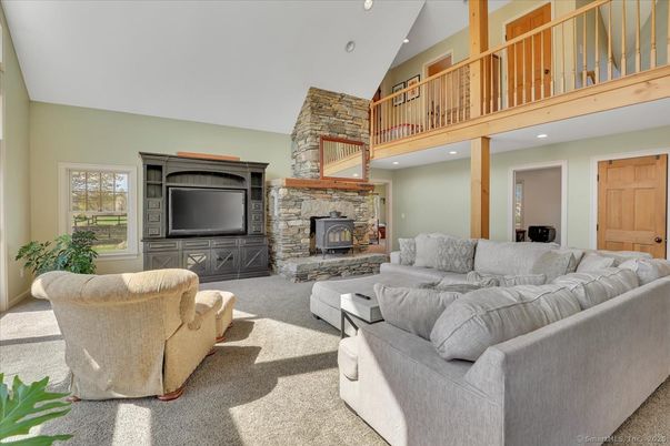 Fireplace, Interior, Living room, Recessed Lighting