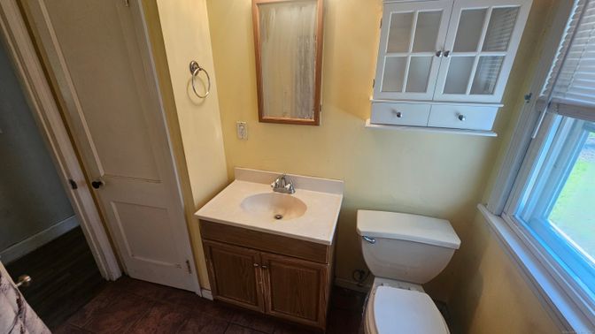 Bathroom, Interior, Wood Texture Flooring