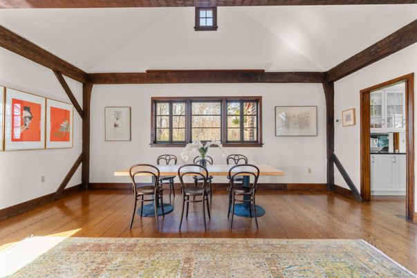 Dining room, Interior, Wood Texture Flooring