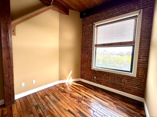 Empty room, Interior, Stone Walls, Wooden Beams, Wooden Ceilings, Wood Texture Flooring
