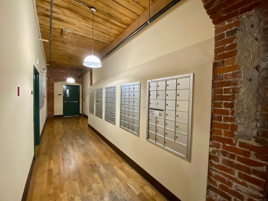 Interior, Pendant Lights, Stone Walls, Wooden Ceilings, Wood Texture Flooring
