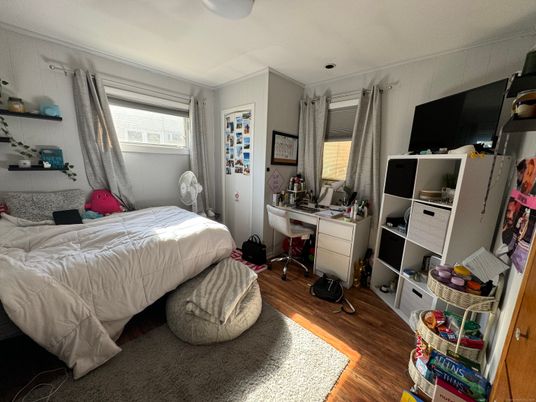 Bedroom, Interior, Wood Texture Flooring