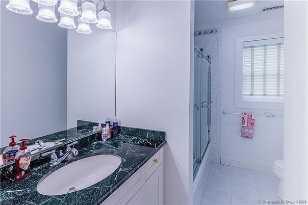 Bathroom, Dual Sink Vanities, Glass Shower, Interior