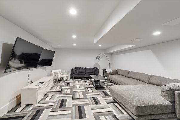 Interior, Living room, Recessed Lighting