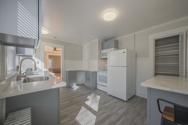 Interior, Kitchen, Wood Texture Flooring